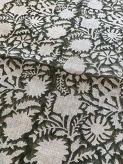 Weavra Block Print Handloom Linen Fabric